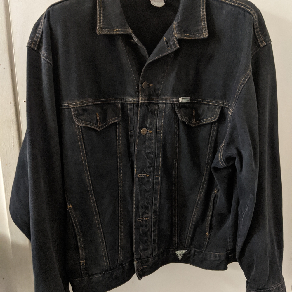 Guess Men's Dark Denim Jacket